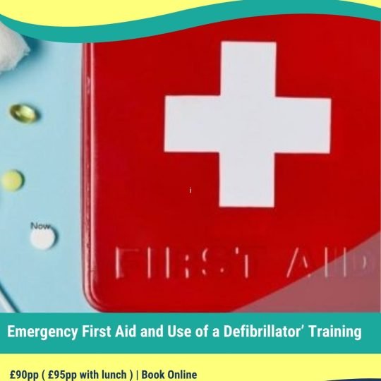 Emergency First Aid and Use of a Defibrillator Training Course